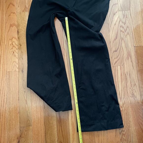 Boden Womens 14R Black Flare Leg Trousers Wide Leg Pants Retro Style - FLAWED - Picture 10 of 11